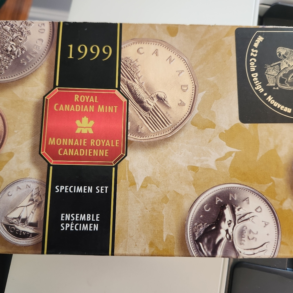 NWOT Coins 1999 Royal Canadian Mint Set original packaging